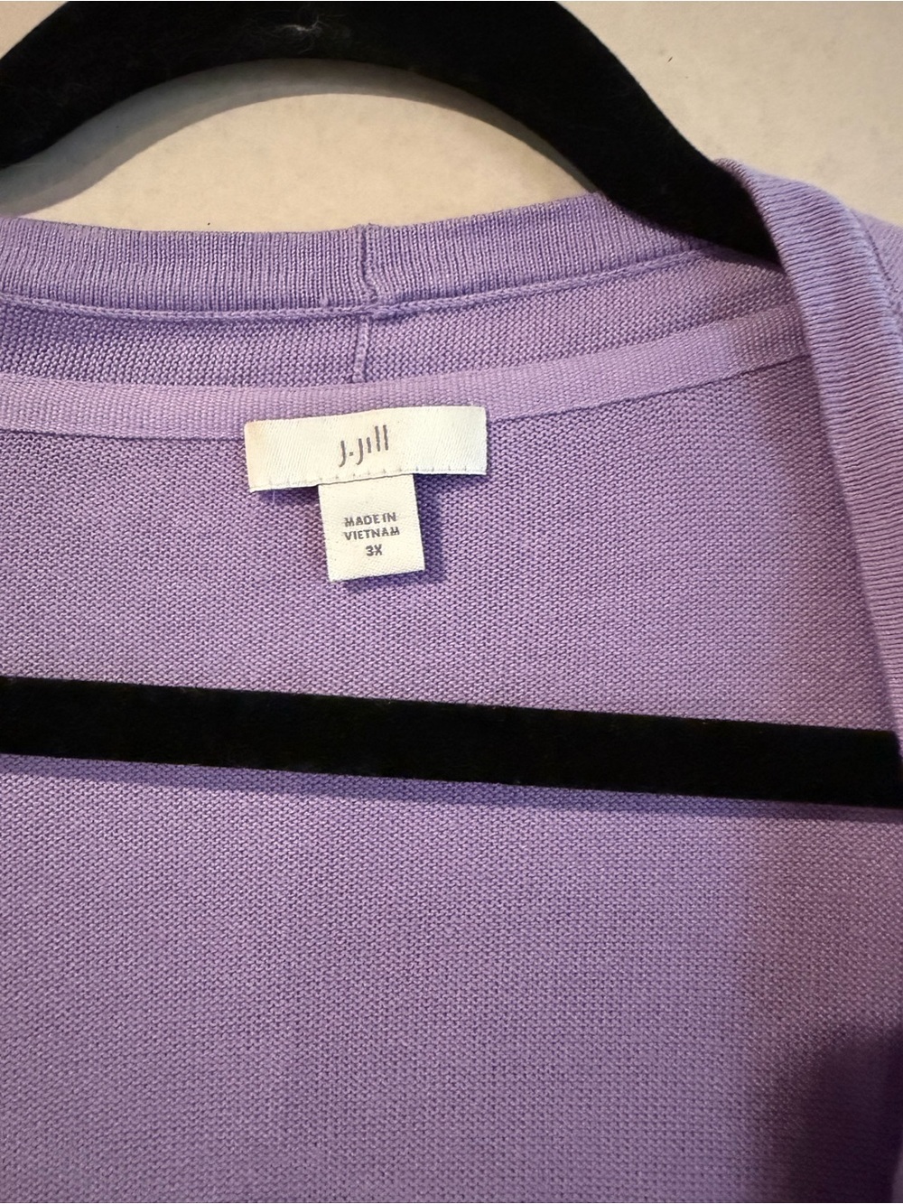 J. Jill Lavender Crewneck Sweater